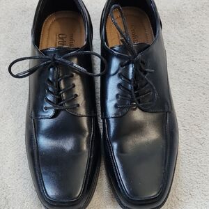 Men's Ortholite Black Tie Dress Shoes - 10.5 Wide